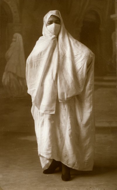 Veiled Woman, Algiers, Algeria, 1943 by Unbekannt