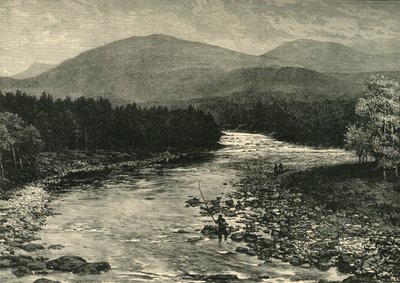 View from the Old Bridge, Invercauld, Braemar, 1898 by Unbekannt