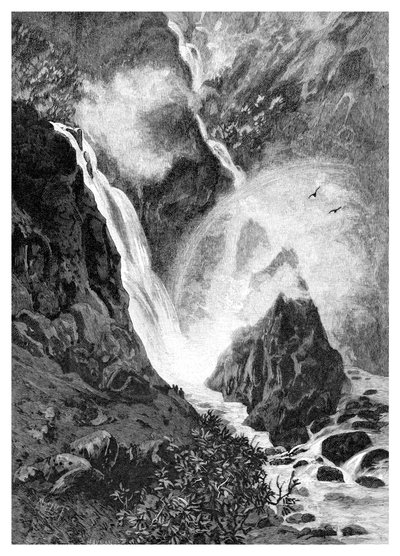 Wallamumbi Falls, New South Wales, Australia, 1886 by Unbekannt