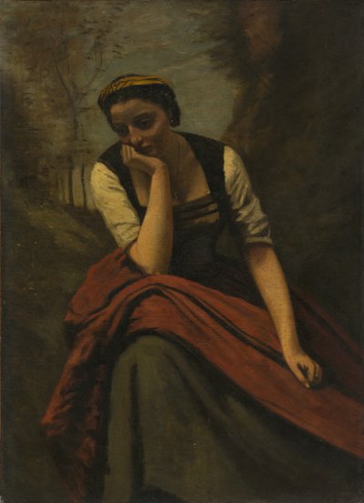 Woman Meditating, after 1868 by Unbekannt