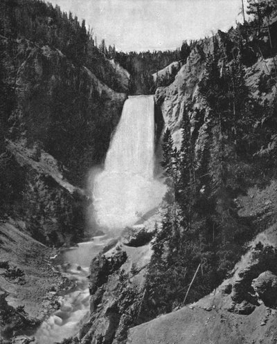 Yellowstone Falls, Wyoming, USA, c1900 by Unbekannt