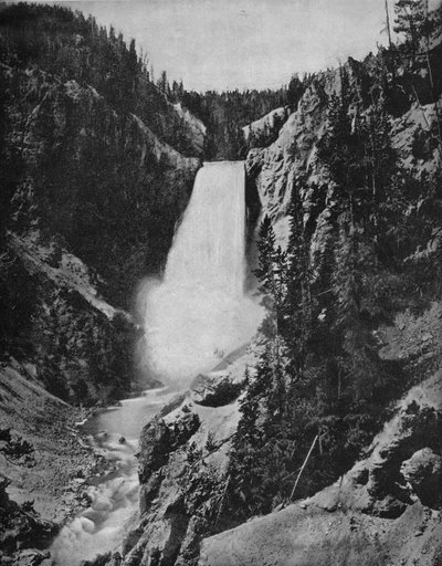 Yellowstone Falls, Wyoming, c1897 by Unbekannt