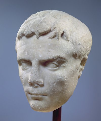 Augustus, marble head, c.27-20 BC by Unbekannt