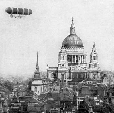 British Military Airship Rounding St Paul