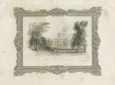 Ingestre Hall (engraving) by Unbekannt