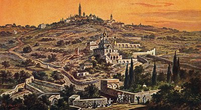 Mount of Olives, Jerusalem - Bible by Unbekannter Künstler