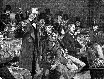 Mr Disraeli in the House of Commons by Unbekannter Künstler
