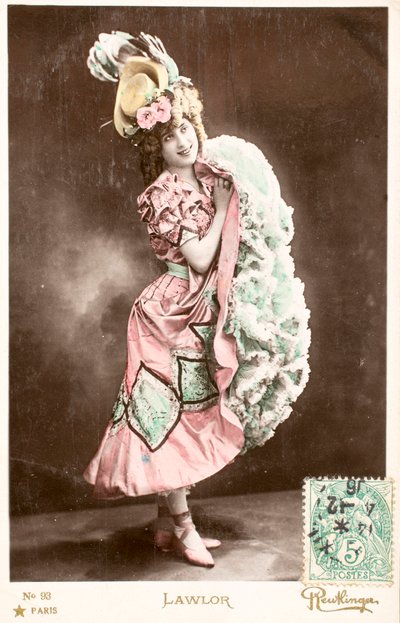 Old postcard/Lawlor/Actress by William M. Timlin