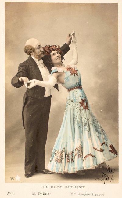 Old postcard/Overturned Dance/Angele Heraud by William M. Timlin