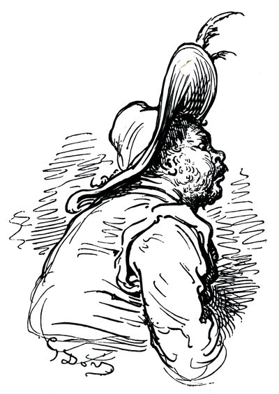 Portrait of Sancho Panza by Unbekannter Künstler