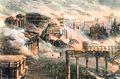 The Fire of Rome by Unbekannter Künstler