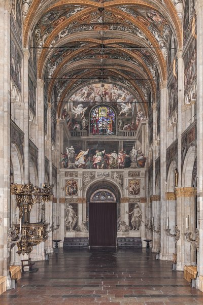 View of the Nave and the Counterfacade by Unbekannter Künstler