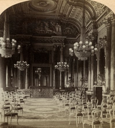 Ballroom, Buckingham Palace, London by Underwood and Underwood