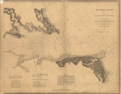 Potomac River (in four sheets) by United States Coast Survey