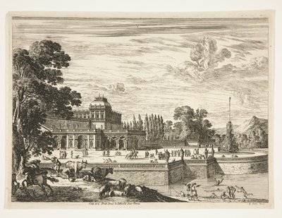 Palace and gardens by Unknown