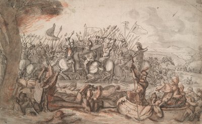 Roman Battle Scene by Unknown