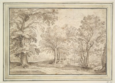 Trees on Marshy Ground by Unknown