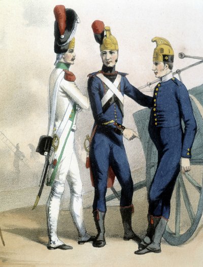 Firefighters in Uniform - Circa 1850 by Unknown artist