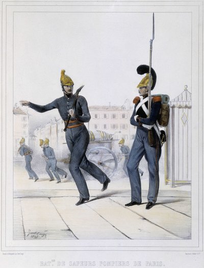 Firefighters of Paris by Unknown artist