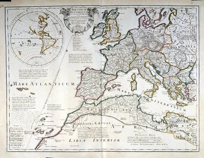 Map of Europe. Early 17th century by Unknown artist