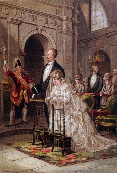 Married Receiving the Sacrament in Church by Unknown artist