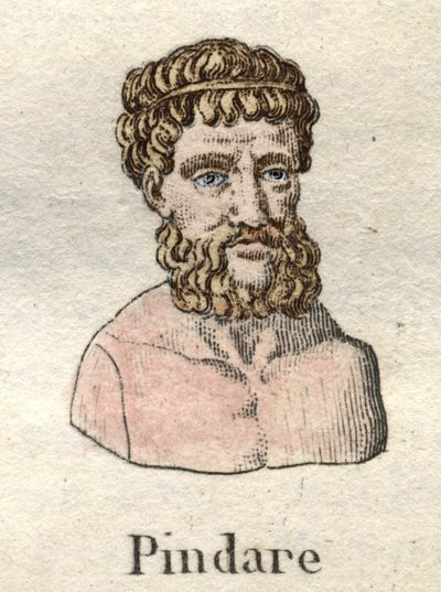 Pindar (518-v. 438 BC), Greek Opera Poet. by Unknown artist