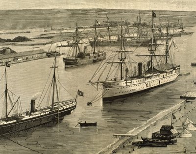 Suez Canal, Port-Said, Egypt by Unknown artist
