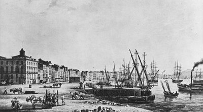 The quays of Bordeaux in 1833 by Unknown artist