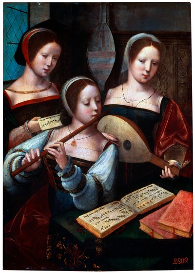 Musicians, 1530s-1540s by Unknown Old Master