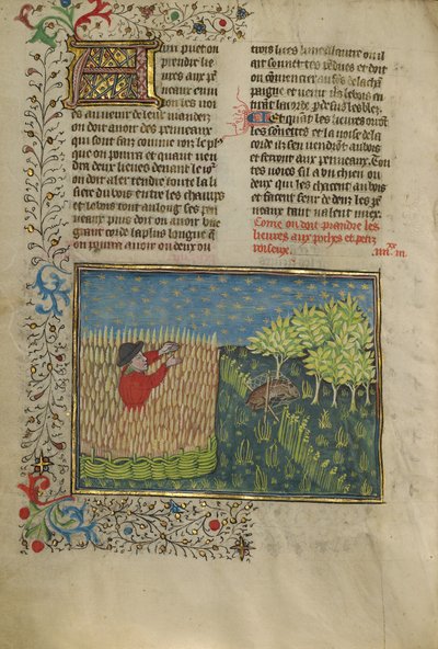 A Hunter and a Netted Hare by Unknown artist