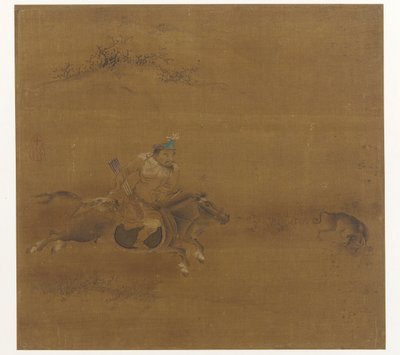 A Tartar Horseman Coursing a Hare by Unknown artist