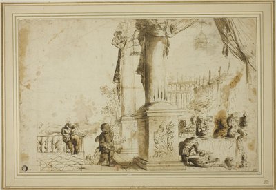 Banquet Scene on Terrace by Unknown artist