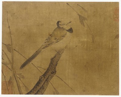 Bird on a Leafless Branch by Unknown artist