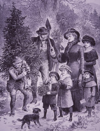Christmas Tree Seller by Unknown artist