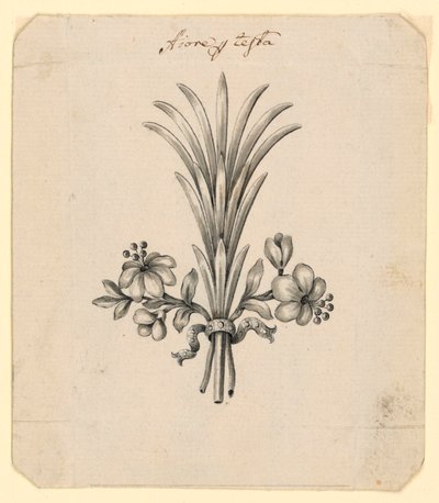 Design for Flowers as Hair Dress by Unknown artist