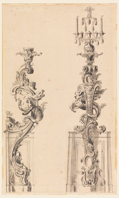 Design for a Candle Bracket by Unknown artist