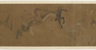 Eight Steeds and a Groom by Unknown artist