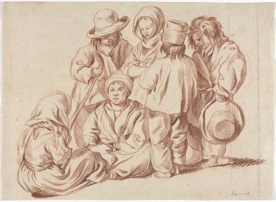 Group of Six Children (recto) by Unknown artist