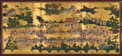 Horse Race at the Kamo Shrine by Unknown artist