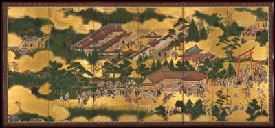 Horse Race at the Kamo Shrine by Unknown artist