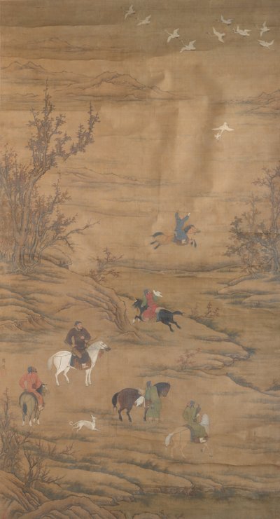 Hunting on Horses by Unknown artist