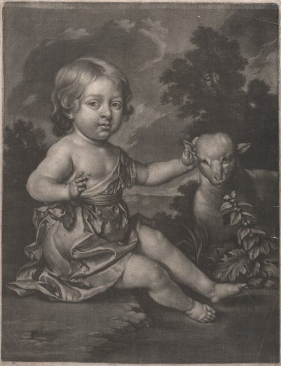 Lady (child with lamb) by Unknown artist