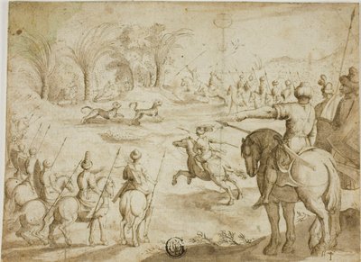 Leopard Hunt in Persia by Unknown artist