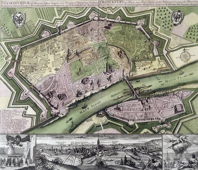Map of Frankfurt by Unknown artist