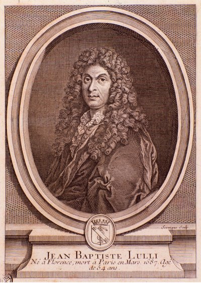 Portrait of Jean Baptiste Lully (engraving) by Unknown artist