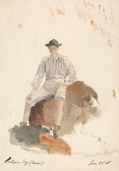 Portuguese Boy (Madeira) January 25, 1868 by Unknown artist