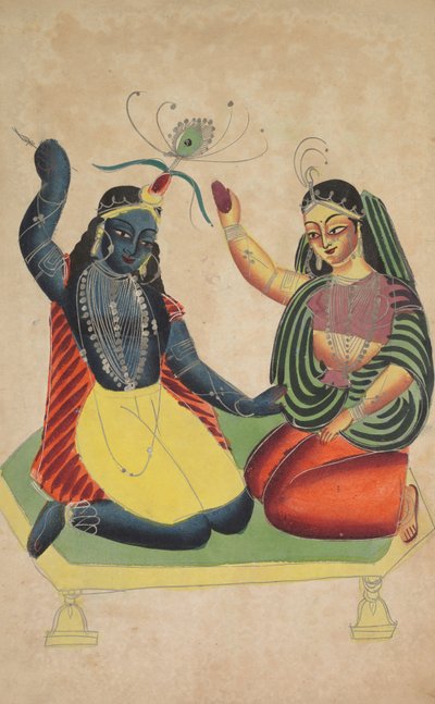 Radha and Krishna by Unknown artist