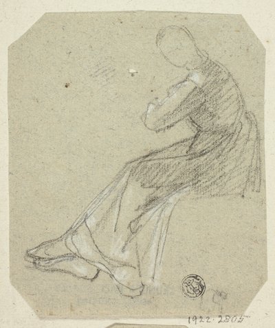 Seated Woman in Profile by Unknown artist