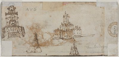 Sketches of Castles by Unknown artist