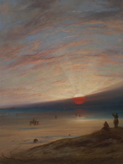 Sunset on the Beach at Sark by Unknown artist